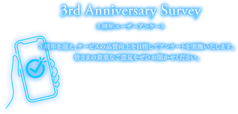 3rd Anniversary Survey