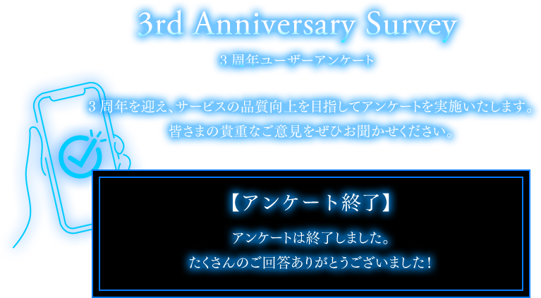 3rd Anniversary Survey