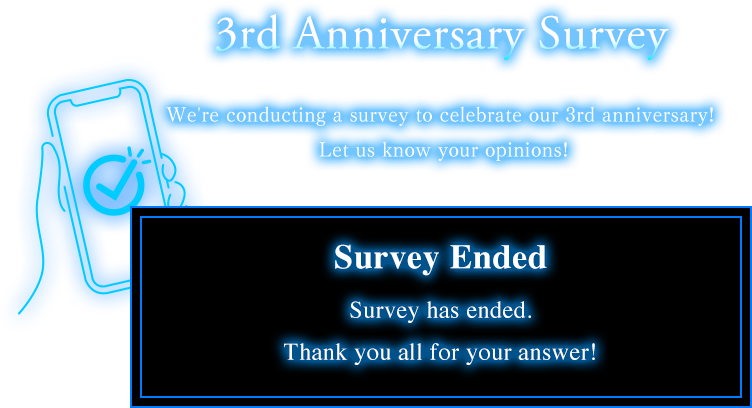 3rd Anniversary Survey